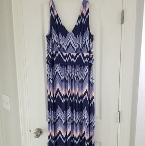 A Pea in the Pod- Purple/Pink MATERNITY Maxi Dress